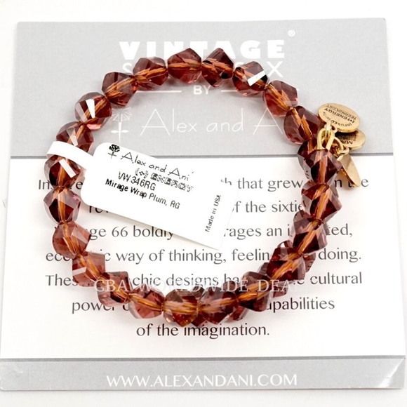 Alex and Ani Plum Mirage Wrap Bracelet - Picture 1 of 1